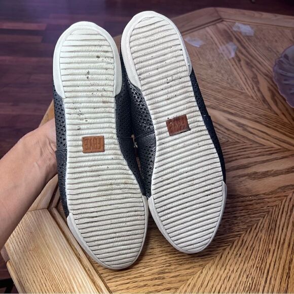 Pewter Melanie Perforated Leather Slip-On Sneaker - Picture 6 of 11